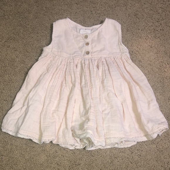 SPELL & The Little Gypsies Ava Botanically Dyed Cotton Sleeveless Dress Rose 3Y - Picture 2 of 9